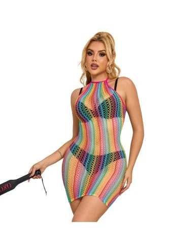 SUBBLIME - 952341 BODYSTOCKING RAINBOW FISHNET TAMANHO ÚNICO