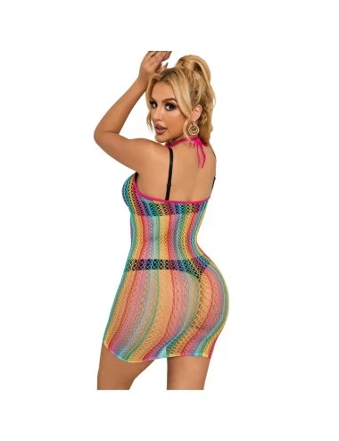 SUBBLIME - 952341 BODYSTOCKING RAINBOW FISHNET TAMANHO ÚNICO