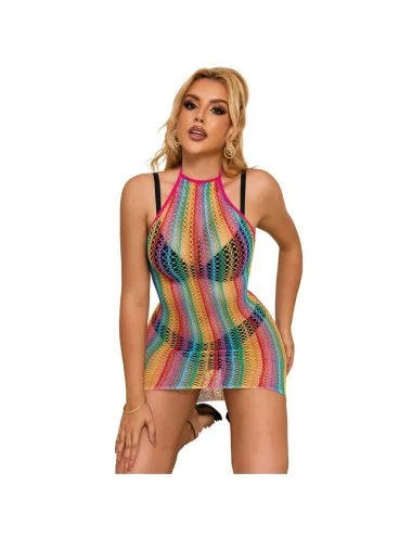 SUBBLIME - 952341 BODYSTOCKING RAINBOW FISHNET TAMANHO ÚNICO