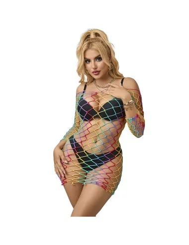 SUBBLIME - 952426 RAINBOW MANGA LONGA FISHNET BODYSTOCKING TAMANHO ÚNICO