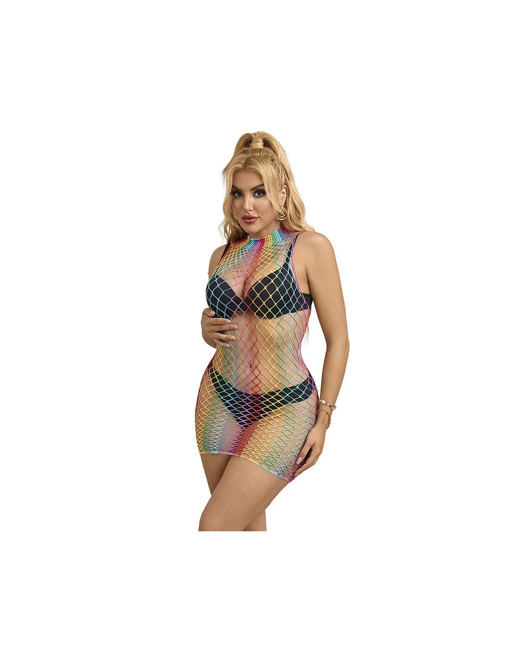 SUBBLIME - 952433 RAINBOW GOLA ALTA SEM MANGAS FISHNET BODYSTOCKING TAMANHO ÚNICO SUBBLIME - 952433 RAINBOW GOLA ALTA SEM MANGAS FISHNET BODYSTOCKING TAMANHO ÚNICO
