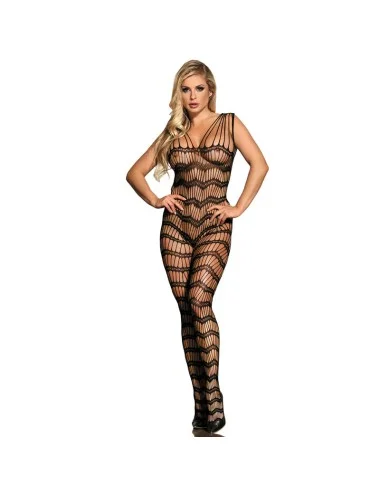 SUBBLIME - 951696 FISHNET CROTCHLESS BODYSTOCKING COM ALAS NOS OMBROS PRETO TAMANHO ÚNICO