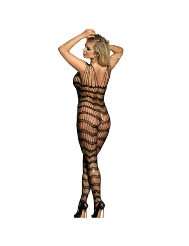 SUBBLIME - 951696 FISHNET CROTCHLESS BODYSTOCKING COM ALAS NOS OMBROS PRETO TAMANHO ÚNICO