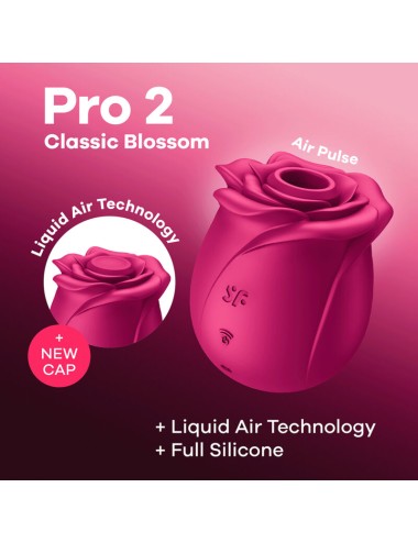 SATISFYER - AIR PULSE VIBRATEUR FLEUR CLASSIQUE PRO 2