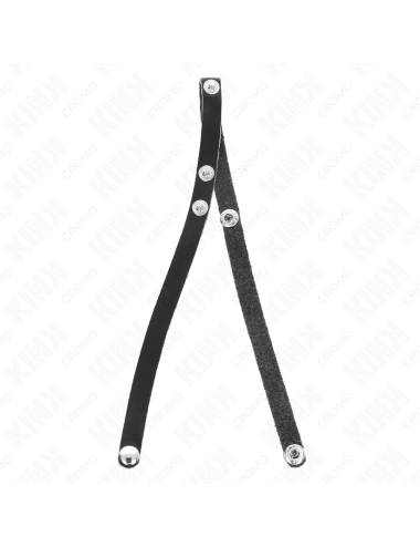 KINK - ANNEAU PÃNIS EN CUIR AVEC FERMETURE Ã PRESSION 39 X 1 CM