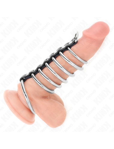 KINK - 7 ANNEAUX PÃNIS EN MÃTAL DE 3