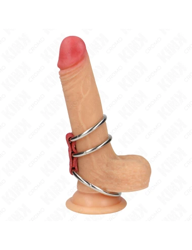 KINK - ANNEAU PÃNIS TRIPLE MÃTAL 3