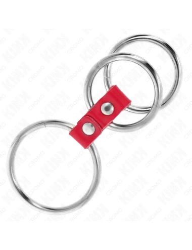 KINK - ANNEAU PÃNIS TRIPLE MÃTAL 3