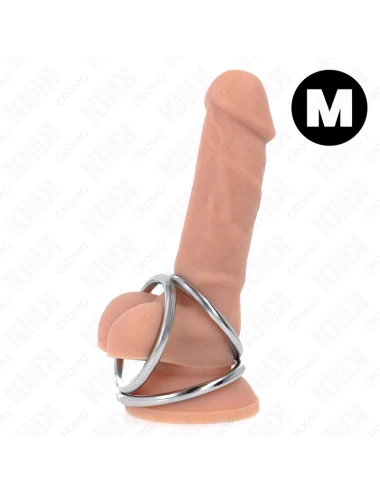 KINK - ANNEAU PÃNIS EN MÃTAL TRIPLE CHROME 3