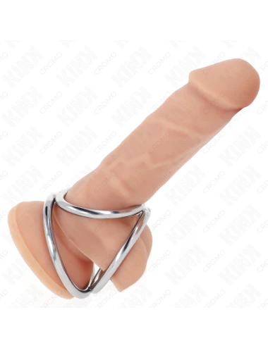 KINK - ANNEAU PÃNIS EN MÃTAL TRIPLE CHROME 3