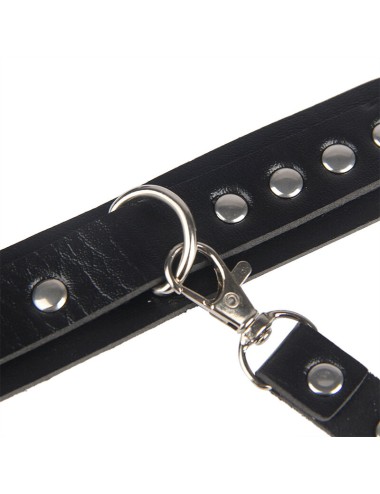 SUBBLIME - 953690 ALGEMAS COM CINTO DE BONDAGE PRETO TAMANHO ÚNICO