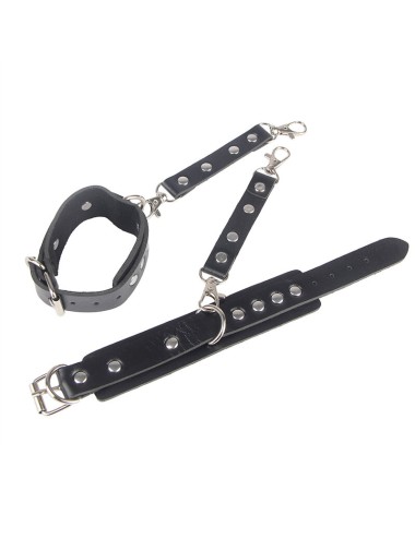 SUBBLIME - 953690 ALGEMAS COM CINTO DE BONDAGE PRETO TAMANHO ÚNICO