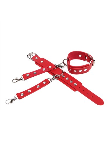 SUBBLIME - 953706 ALGEMAS COM CINTO BONDAGE VERMELHO TAMANHO ÚNICO