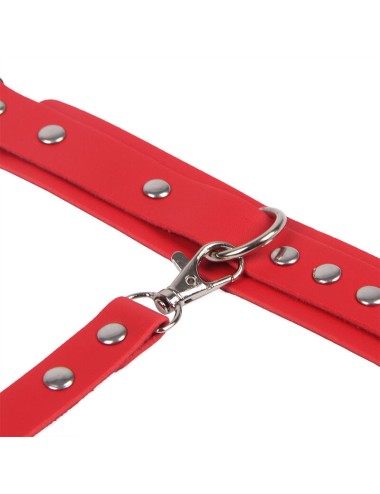 SUBBLIME - 953706 ALGEMAS COM CINTO BONDAGE VERMELHO TAMANHO ÚNICO