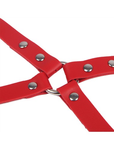 SUBBLIME - 953706 ALGEMAS COM CINTO BONDAGE VERMELHO TAMANHO ÚNICO