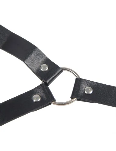 SUBBLIME - 953720 BONDAGE COURO TIRAS BREAST CLAMPS PRETO TAMANHO ÚNICO