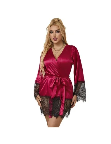 SUBBLIME - 953812 PIJAMAS ELEGANTES DE RENDA + TANGA VERMELHO S/M