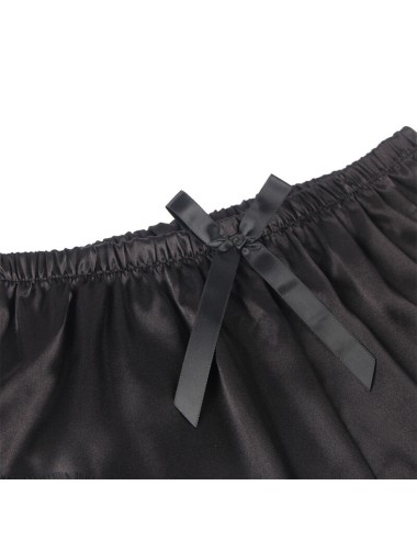 SUBBLIME - 953935 CAMISOLA DE SEDA CASUAL + CALÇA DE RENDA PRETA S/M