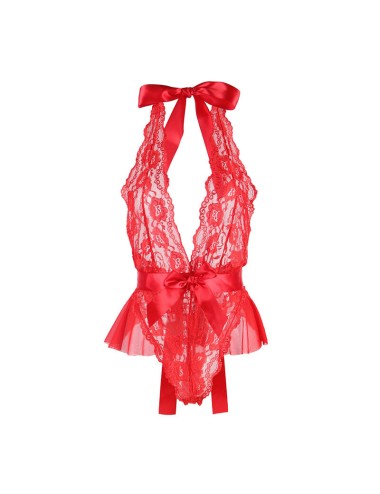 SUBBLIME - 953973 BODY SEXY COM BABADOS + CINTO VERMELHO S/M