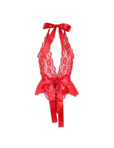 SUBBLIME - 953980 BODY SEXY COM BABADOS + CINTO VERMELHO L/XL