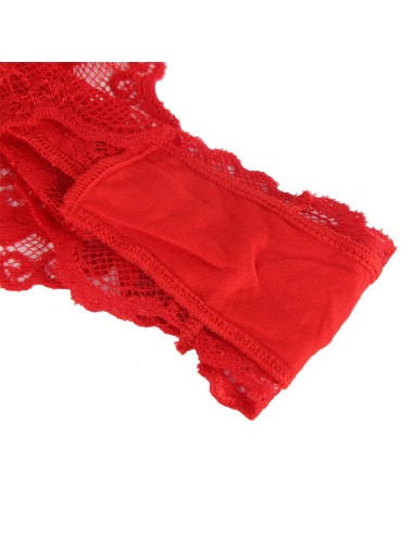 SUBBLIME - 953980 BODY SEXY COM BABADOS + CINTO VERMELHO L/XL