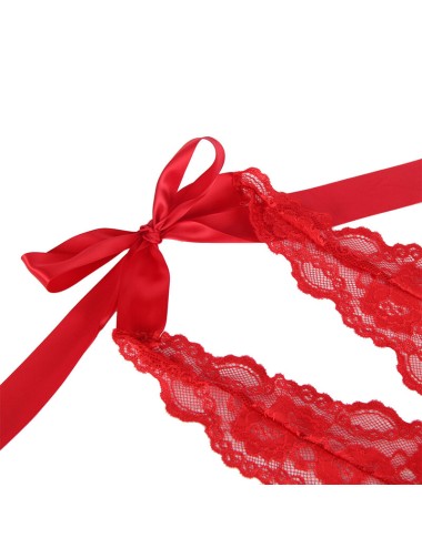 SUBBLIME - 953980 BODY SEXY COM BABADOS + CINTO VERMELHO L/XL