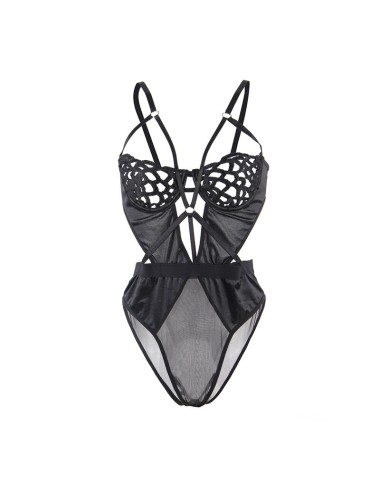 SUBBLIME - 954055 BODY SEXY DE RENDA PRETO S/M