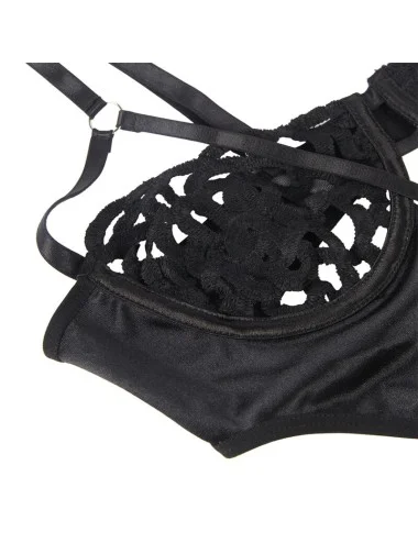SUBBLIME - 954055 BODY SEXY DE RENDA PRETO S/M