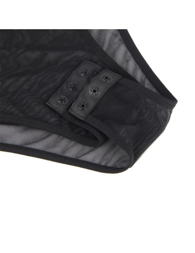 SUBBLIME - 954055 BODY SEXY DE RENDA PRETO S/M