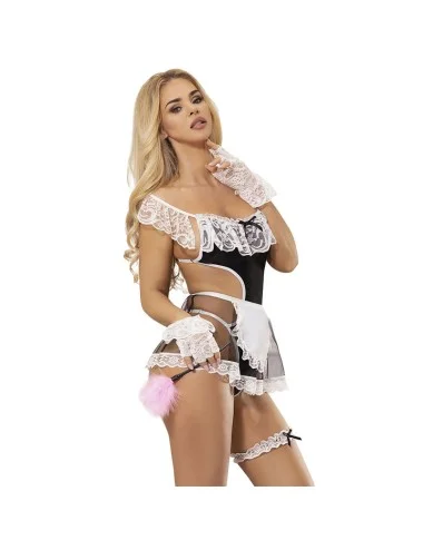 SUBBLIME - 954314 FANTASIA DE EMPREGADA SEXY PRETO/BRANCO L/XL