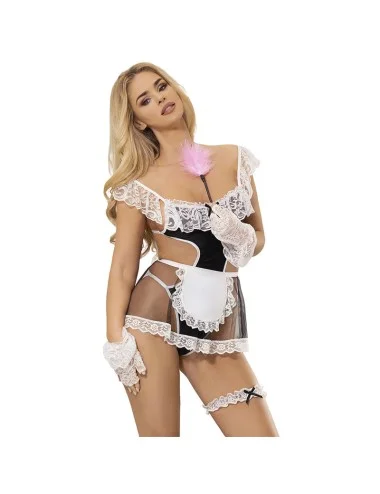 SUBBLIME - 954314 FANTASIA DE EMPREGADA SEXY PRETO/BRANCO L/XL