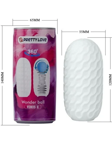 PRETTY LOVE - VENUS X MASTURBADOR MASCULINO MODELO 3 BRANCO