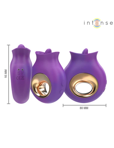 INTENSE - ESTIMULADOR DE CLITÓRIS TULI 9 VIBRAÇÕES E 9 OSCILAÇÕES ROXO