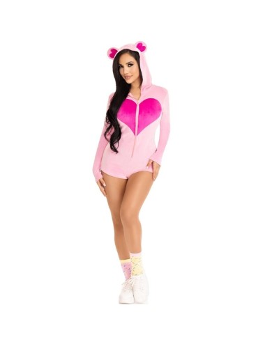 LEG AVENUE - BODY URSO DE VELUDO ROSA S