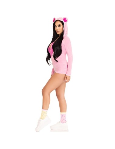 LEG AVENUE - BODY URSO DE VELUDO ROSA S