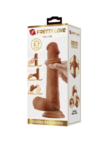 PRETTY LOVE - DILDO REALISTA ALTO 22 CM MARROM