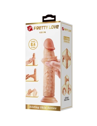 PRETTY LOVE - KEON DILDO REALISTA 21 CM CARNE