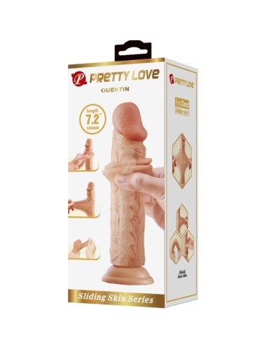 PRETTY LOVE - DILDO REALISTA QUENTIN 18 CM CARNE