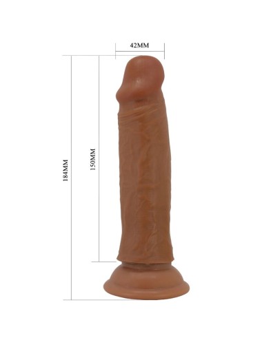 PRETTY LOVE - QUENTIN DILDO REALISTA 18 CM MARROM