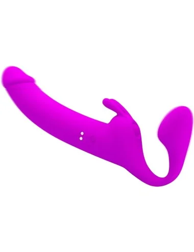 PRETTY LOVE - ZANINI STRAPLESS STRAP-ON 10 VIBRAÇÕES ROXO