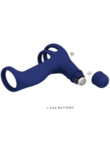 PRETTY LOVE - ANEL VIBRANTE ELISH COM EXTENSO AZUL