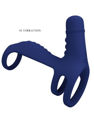 PRETTY LOVE - ANEL VIBRANTE ELISH COM EXTENSO AZUL