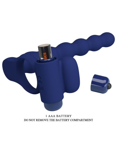 PRETTY LOVE - AJMAL ANEL VIBRADOR COM PLUG AZUL