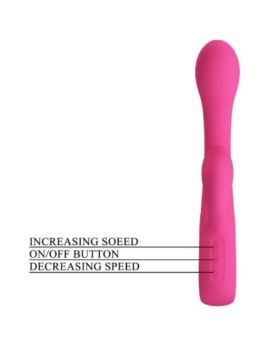 PRETTY LOVE - FRITZ RABBIT VIBRADOR 12 VIBRAÇÕES ROSA