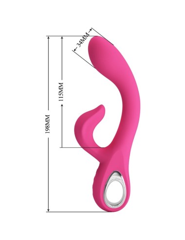 PRETTY LOVE - FRITZ RABBIT VIBRADOR 12 VIBRAÇÕES ROSA