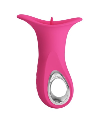 PRETTY LOVE - CLYDE VIBRADOR ORAL LÍNGUA VIBRANTE 12 VIBRAÇÕES ROSA