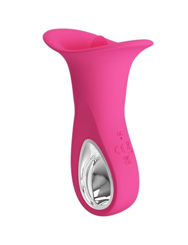 PRETTY LOVE - CLYDE VIBRADOR ORAL LÍNGUA VIBRANTE 12 VIBRAÇÕES ROSA