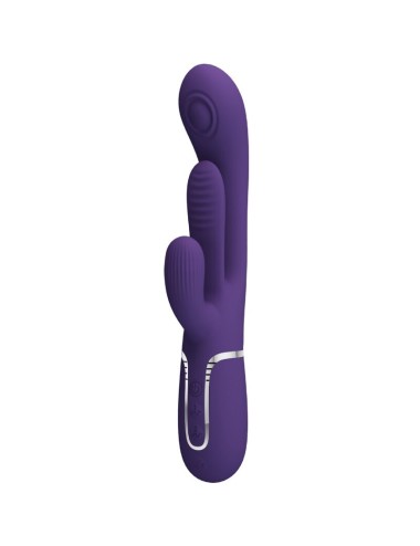 PRETTY LOVE - SHANIA TRIPLE RABBIT VIBRADOR MULTIFUNCIONAL ROXO