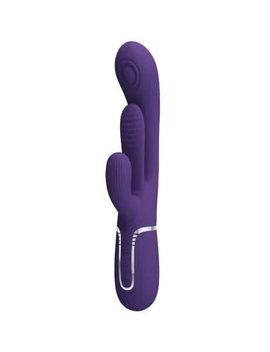 PRETTY LOVE - SHANIA TRIPLE RABBIT VIBRADOR MULTIFUNCIONAL ROXO