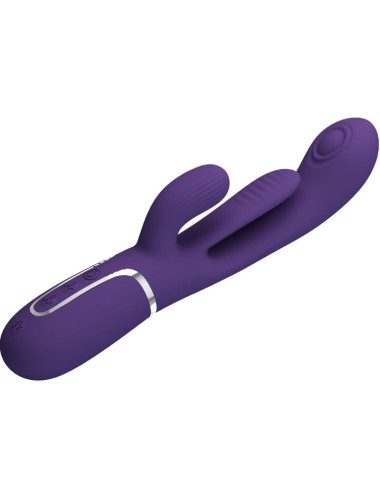 PRETTY LOVE - SHANIA TRIPLE RABBIT VIBRADOR MULTIFUNCIONAL ROXO